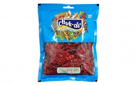 Chuk-de Chilli Stemless Whole (Mirch Guntur Sabut)  Pack  100 grams